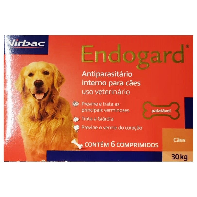 Vermífugo Virbac Endogard para Cães até 30 Kg