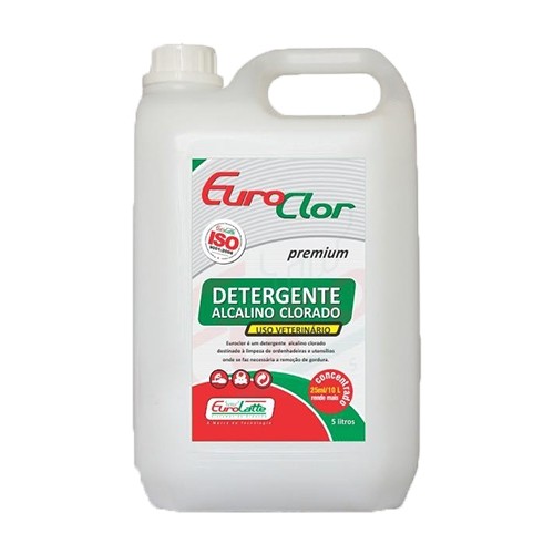 Detergente Alcalino Clorado Eurolatte 5 Litros