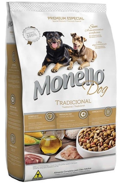 Ração Monello Dog Premium Especial Tradicional - 15 Kg
