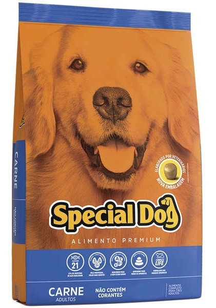 Ração Special Dog Premium para Cães Adultos Sabor Carne - 15 Kg