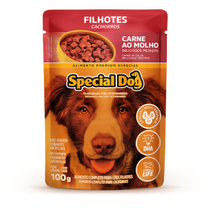 Sachê Special Dog para Cães Filhotes Sabor Carne - 100g