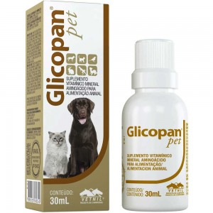 Suplemento Vitamínico Vetnil Glicopan Pet em Gotas 30ml