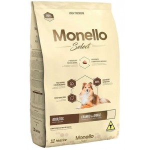 Ração Monello Select High Premium para Cães Adultos Raças Grandes - 15 Kg