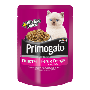 Sachê Primogato para Gatos Filhotes Sabor Peru e Frango - 85g