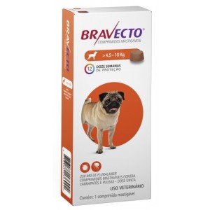Antipulgas e Carrapatos MSD Bravecto para Cães de 4.5 a 10 Kg