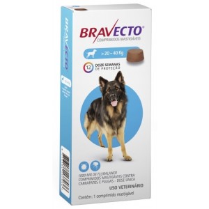 Antipulgas e Carrapatos MSD Bravecto para Cães de 20 a 40 Kg