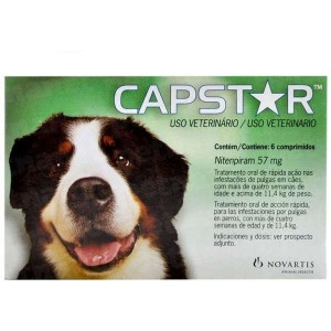 Antipulgas Novartis Capstar 57 mg para Cães acima de 11,4 Kg