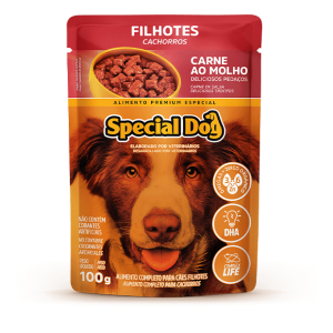 Sachê Special Dog para Cães Filhotes Sabor Carne - 100g
