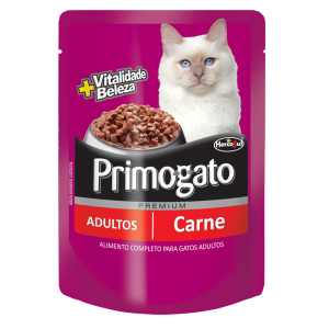 Sachê Primogato para Gatos Adultos Sabor Carne - 85g