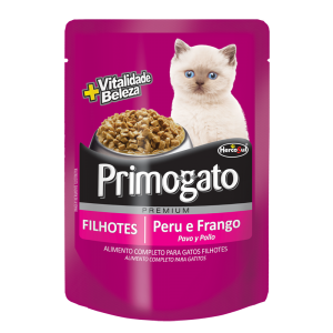 Sachê Primogato para Gatos Filhotes Sabor Peru e Frango - 85g