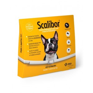 Coleira Antiparasitas 48cm para Cães Pequenos e Médios Scalibor MSD 19g